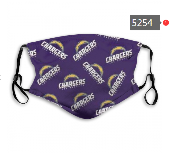 2020 NFL Los Angeles Chargers #3 Dust mask with filter